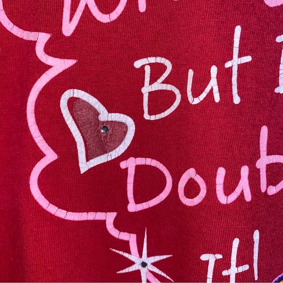 Vintage Looney Tunes Medium Red Tweety Bird Tee I Might Be Wrong But I Doubt It - Picture 4 of 9